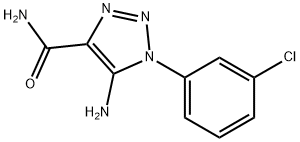 5-AMINO-1-(3-CHLOROPHENYL)-1H-1,2,3-TRIAZOLE-4-CARBOXAMIDE Struktur