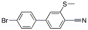4'-BROMO-3-METHYLSULFANYL-BIPHENYL-4-CARBONITRILE Struktur
