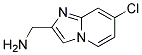 C-(7-CHLORO-IMIDAZO[1,2-A]PYRIDIN-2-YL)-METHYLAMINE Struktur