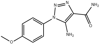 5-AMINO-1-(4-METHOXYPHENYL)-1H-1,2,3-TRIAZOLE-4-CARBOXAMIDE Struktur