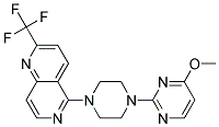 5-[4-(4-METHOXYPYRIMIDIN-2-YL)PIPERAZIN-1-YL]-2-(TRIFLUOROMETHYL)-1,6-NAPHTHYRIDINE Struktur