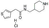 N-PIPERIDIN-4-YLMETHYL-2-THIOPHEN-3-YL-ACETAMIDE HYDROCHLORIDE Struktur