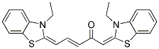 (E)-1,5-BIS[3-ETHYL-1,3-BENZOTHIAZOL-2(3H)-YLIDENE]-3-PENTEN-2-ONE Struktur