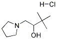 3,3-DIMETHYL-1-(1-PYRROLIDINYL)-2-BUTANOL HYDROCHLORIDE Struktur