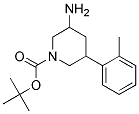 TERT-BUTYL 3-AMINO-5-O-TOLYLPIPERIDINE-1-CARBOXYLATE Struktur