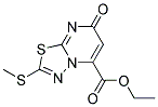 ETHYL 2-(METHYLTHIO)-7-OXO-7H-[1,3,4]THIADIAZOLO[3,2-A]PYRIMIDINE-5-CARBOXYLATE Struktur