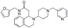 N-(2-FURYLMETHYL)-2-(2-[1-(PYRIDIN-3-YLMETHYL)PIPERIDIN-4-YL]-1,2,3,4-TETRAHYDROISOQUINOLIN-1-YL)ACETAMIDE Struktur