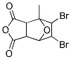 5,6-DIBROMO-4-METHYLHEXAHYDRO-4,7-EPOXY-2-BENZOFURAN-1,3-DIONE Struktur