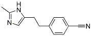 4-[2-(2-METHYL-IMIDAZOL-4-YL)-ETHYL]-BENZONITRILE Struktur