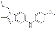 (4-METHOXY-PHENYL)-(2-METHYL-1-PROPYL-1H-BENZOIMIDAZOL-5-YL)-AMINE Struktur