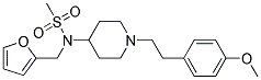 N-(2-FURYLMETHYL)-N-(1-[2-(4-METHOXYPHENYL)ETHYL]PIPERIDIN-4-YL)METHANESULFONAMIDE Struktur