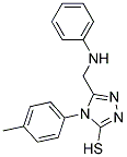 5-(ANILINOMETHYL)-4-(4-METHYLPHENYL)-4H-1,2,4-TRIAZOLE-3-THIOL Struktur