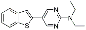 5-(1-BENZOTHIEN-2-YL)-N,N-DIETHYLPYRIMIDIN-2-AMINE Struktur