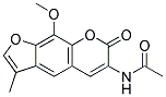 N-(9-METHOXY-3-METHYL-7-OXO-7H-FURO[3,2-G]CHROMEN-6-YL)-ACETAMIDE Struktur