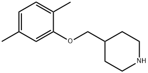 4-[(2,5-DIMETHYLPHENOXY)METHYL]PIPERIDINE Struktur