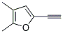 5-ETHYNYL-2,3-DIMETHYL-FURAN Struktur
