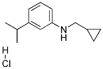 CYCLOPROPYLMETHYL-(3-ISOPROPYL-PHENYL)-AMINE HYDROCHLORIDE Struktur