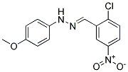 N-(2-CHLORO-5-NITRO-BENZYLIDENE)-N'-(4-METHOXY-PHENYL)-HYDRAZINE Struktur