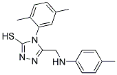 4-(2,5-DIMETHYLPHENYL)-5-(((4-METHYLPHENYL)AMINO)METHYL)-4H-1,2,4-TRIAZOLE-3-THIOL Struktur