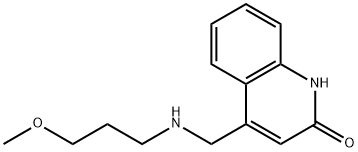 4-[(3-METHOXY-PROPYLAMINO)-METHYL]-QUINOLIN-2-OL Struktur