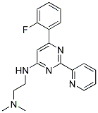 N'-[6-(2-FLUOROPHENYL)-2-PYRIDIN-2-YLPYRIMIDIN-4-YL]-N,N-DIMETHYLETHANE-1,2-DIAMINE Struktur