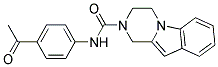 N-(4-ACETYLPHENYL)-3,4-DIHYDROPYRAZINO[1,2-A]INDOLE-2(1H)-CARBOXAMIDE Struktur