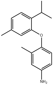 4-(2-ISOPROPYL-5-METHYLPHENOXY)-3-METHYLANILINE Struktur