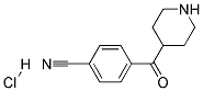 4-(PIPERIDINE-4-CARBONYL)-BENZONITRILE HYDROCHLORIDE Struktur