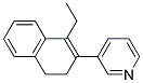 3-(1-ETHYL-3,4-DIHYDRO-NAPHTHALEN-2-YL)-PYRIDINE Struktur