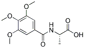 (2S)-2-[(3,4,5-TRIMETHOXYBENZOYL)AMINO]PROPANOIC ACID Struktur