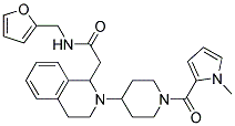 N-(2-FURYLMETHYL)-2-(2-(1-[(1-METHYL-1H-PYRROL-2-YL)CARBONYL]PIPERIDIN-4-YL)-1,2,3,4-TETRAHYDROISOQUINOLIN-1-YL)ACETAMIDE Struktur