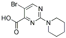 5-BROMO-2-PIPERIDIN-1-YLPYRIMIDINE-4-CARBOXYLIC ACID Struktur