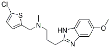 N-[(5-CHLORO-2-THIENYL)METHYL]-3-(5-METHOXY-1H-BENZIMIDAZOL-2-YL)-N-METHYLPROPAN-1-AMINE Struktur