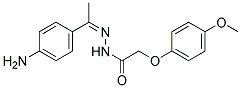 (4-METHOXY-PHENOXY)-ACETIC ACID [1-(4-AMINO-PHENYL)-ETHYLIDENE]-HYDRAZIDE Struktur