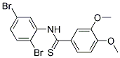 N-(2,5-DIBROMO-PHENYL)-3,4-DIMETHOXY-THIOBENZAMIDE Struktur