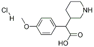 3-(4-METHOXYCARBOXYBENZYL) PIPERIDINE HCL Struktur