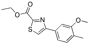 4-(3-METHOXY-4-METHYL-PHENYL)-THIAZOLE-2-CARBOXYLIC ACID ETHYL ESTER Struktur