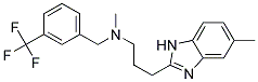 N-METHYL-3-(5-METHYL-1H-BENZIMIDAZOL-2-YL)-N-[3-(TRIFLUOROMETHYL)BENZYL]PROPAN-1-AMINE Struktur