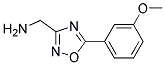 (5-(3-METHOXYPHENYL)-1,2,4-OXADIAZOL-3-YL)METHANAMINE Struktur