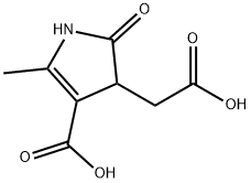 4-CARBOXYMETHYL-2-METHYL-5-OXO-4,5-DIHYDRO-1H-PYRROLE-3-CARBOXYLIC ACID Struktur