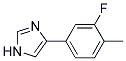 4-(3-FLUORO-4-METHYL-PHENYL)-1H-IMIDAZOLE Struktur