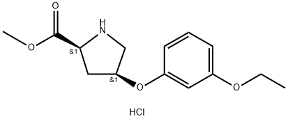 METHYL (2S,4S)-4-(3-ETHOXYPHENOXY)-2-PYRROLIDINECARBOXYLATE Struktur