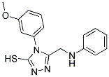 5-(ANILINOMETHYL)-4-(3-METHOXYPHENYL)-4H-1,2,4-TRIAZOLE-3-THIOL Struktur