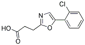 3-[5-(2-CHLOROPHENYL)-1,3-OXAZOL-2-YL]PROPANOIC ACID Struktur