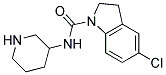 5-CHLORO-N-PIPERIDIN-3-YLINDOLINE-1-CARBOXAMIDE Struktur