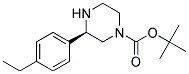 (R)-3-(4-ETHYL-PHENYL)-PIPERAZINE-1-CARBOXYLIC ACID TERT-BUTYL ESTER Struktur