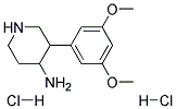 3-(3,5-DIMETHOXYPHENYL)PIPERIDIN-4-AMINE DIHYDROCHLORIDE Struktur