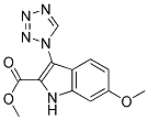 METHYL 6-METHOXY-3-(1H-TETRAZOL-1-YL)-1H-INDOLE-2-CARBOXYLATE Struktur