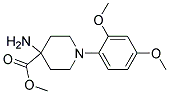 METHYL 4-AMINO-1-(2,4-DIMETHOXYPHENYL)PIPERIDINE-4-CARBOXYLATE Struktur