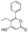 5-ETHYL-4-HYDROXY-6-PHENYL-PYRAN-2-ONE Struktur